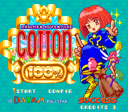 コットン100% Cotton 100% (SNES NTSC) Cotton 100% Super Famicom cartridge game SNES NTSC-J Tested